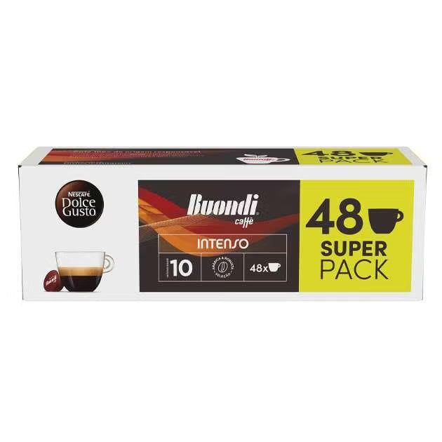 Dolce Gusto Buondi Intenso Coffee Pods, 48 capsules (3 x 16 pods)