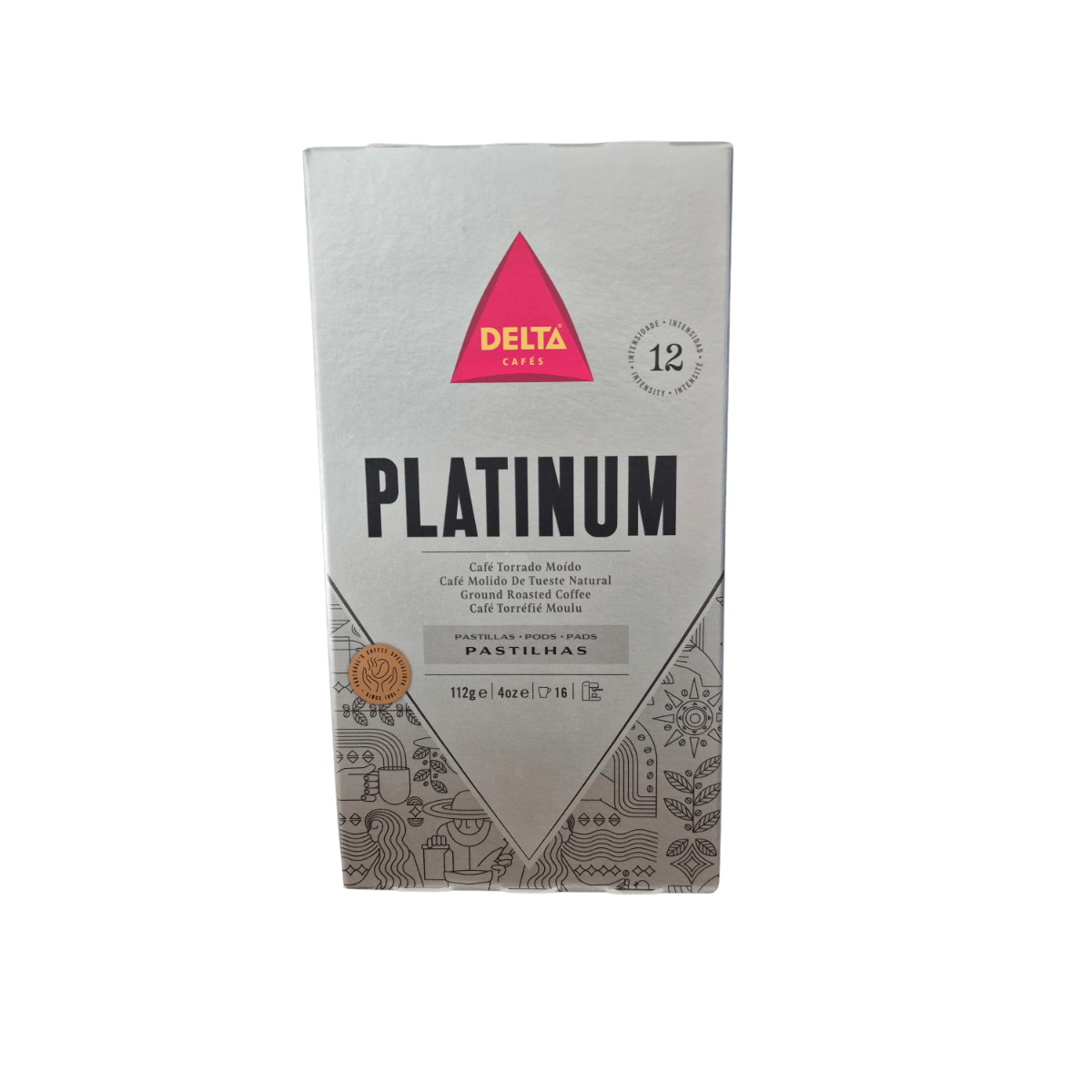 Delta Coffee Platinum E.S.E. Pods (Pastilhas) – 16 count