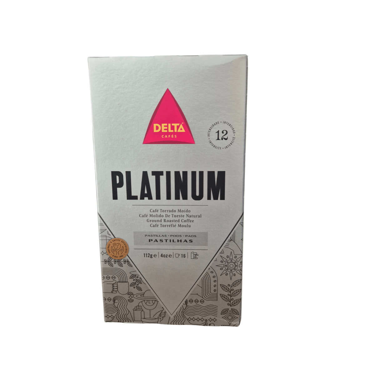 Delta Coffee Platinum E.S.E. Pods (Pastilhas) – 16 count