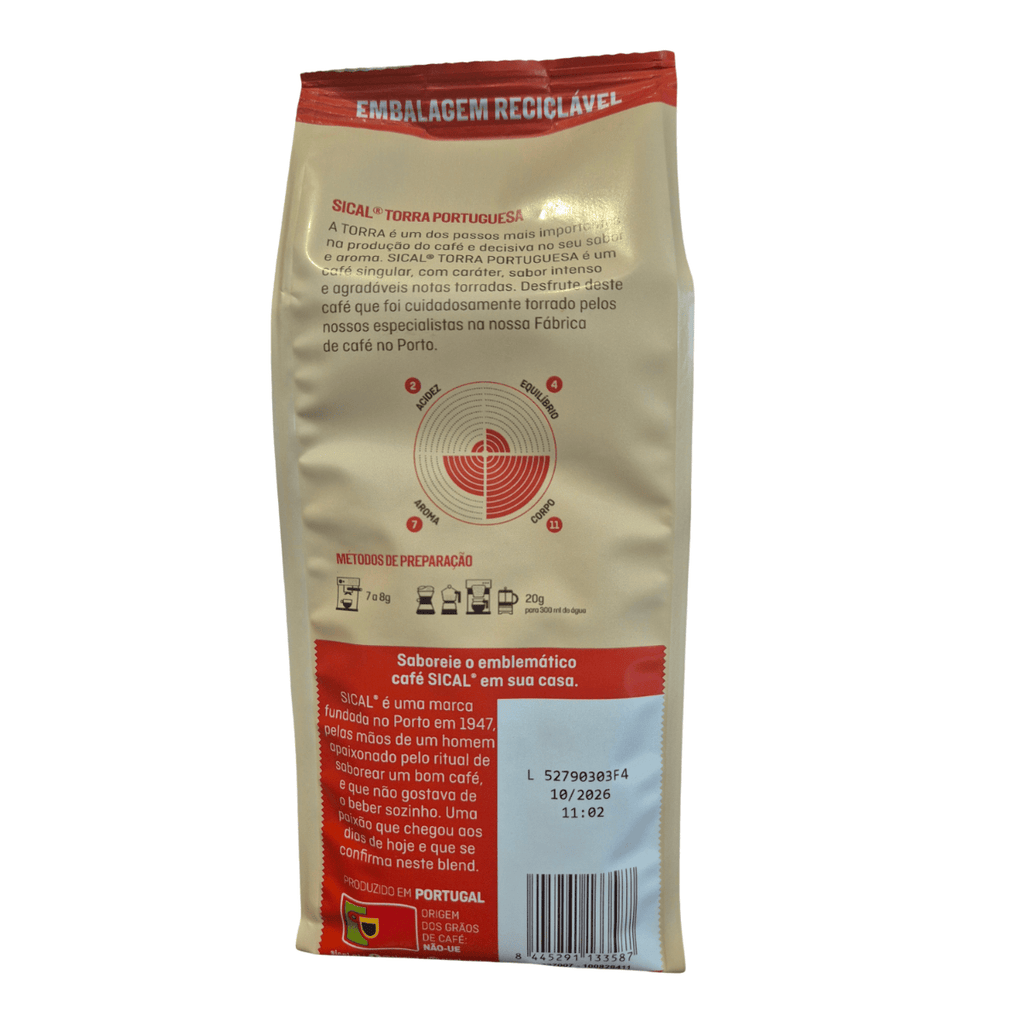 Sical A Torra Portuguesa – Traditional Portuguese Dark Roast Coffee - 7.7 oz (220 gr)
